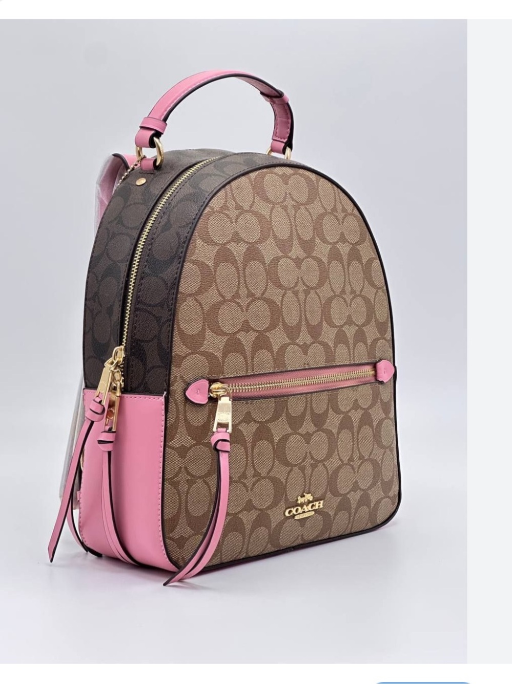 COACH Jordyn Backpack, Khaki Multi pink ⭐️⭐️⭐️⭐️